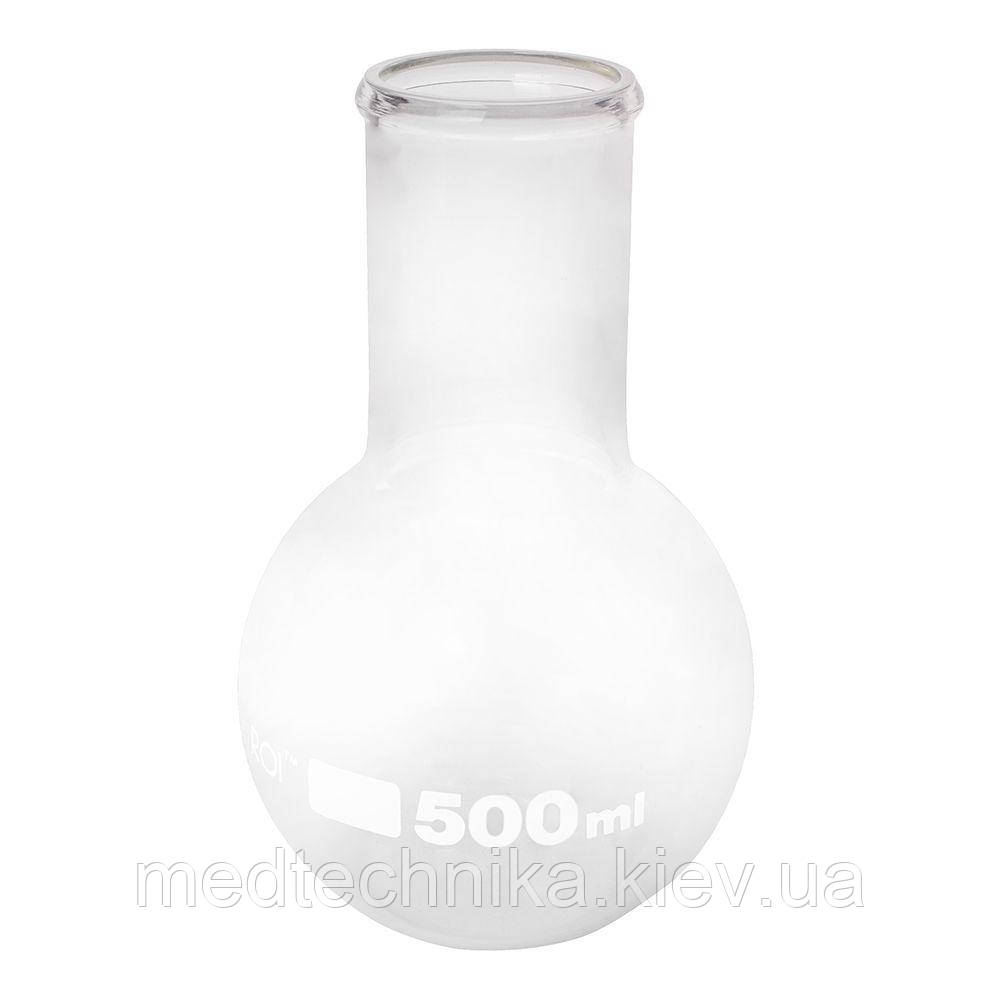 Колба плоскодонна, 500 мл, широка горловина, Ridni, фото 1