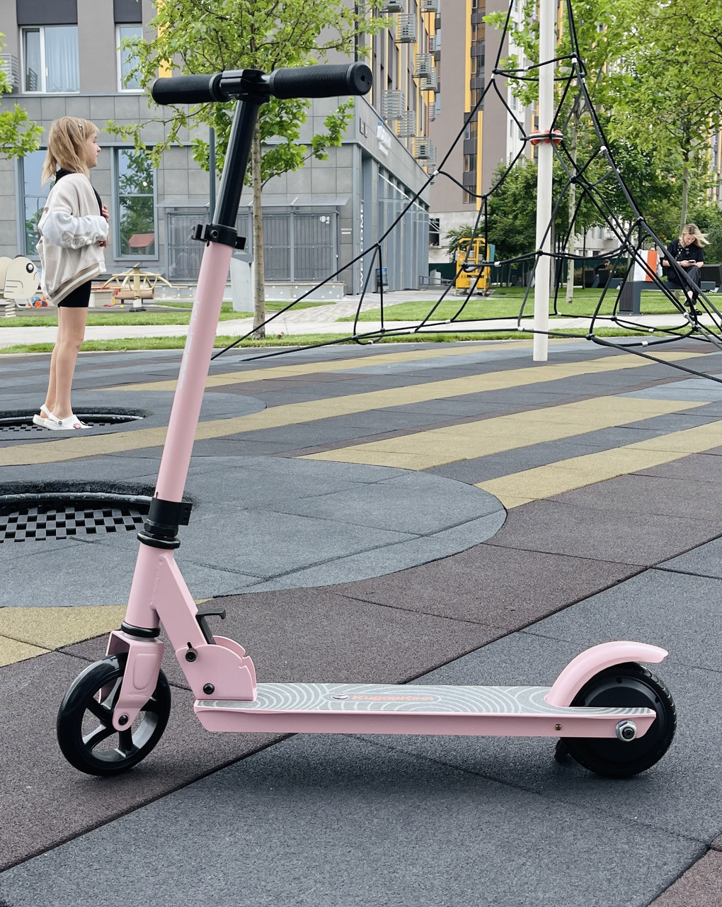 НОВИНКА!!! Дитячий електросамокат KUGOO Kirin J1 карамельно - рожевий, Рожевий, рожевий