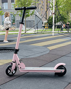 НОВИНКА!!! Дитячий електросамокат KUGOO Kirin J1 карамельно - рожевий, Рожевий, рожевий