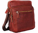 Чоловіча шкіряна сумка 30111 коричнева, фото 5