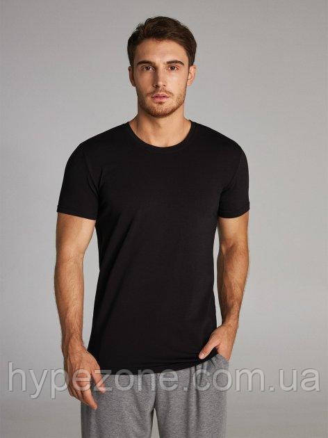 Спортивна Футболка чорна стильна Теніска чоловіча Є оплата при отриманні Одяг хлопцю для дому якісну Футболку з бавовни на літо, фото 1