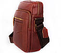 Чоловіча шкіряна сумка 30111 коричнева, фото 2