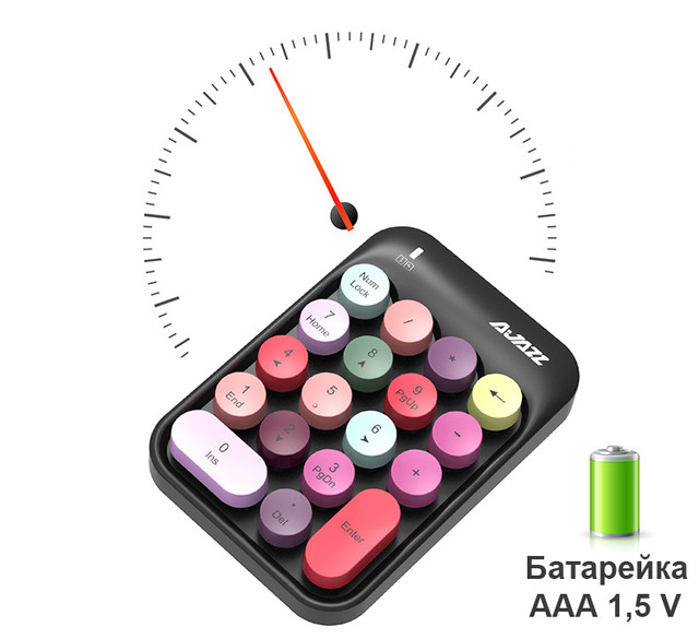 Цифровая USB клавиатура АК18 беспроводная Num Pad