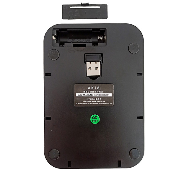 Цифровая USB клавиатура A-Jazz АК18 беспроводная Num Pad