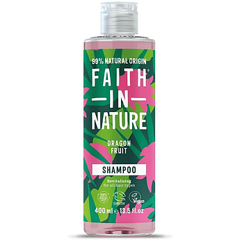 Органічний шампунь для всіх типів волосся з екстрактом питайї Faith In Nature Shampoo Dragon Fruit 400 мл