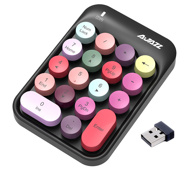 Цифровая USB клавиатура A-Jazz АК18 беспроводная Num Pad