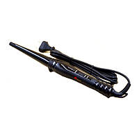 Плойка для завивки волос конусная Domotec MS-4907 Pro 25 Вт щипцы для локонов волны и объема без зажима