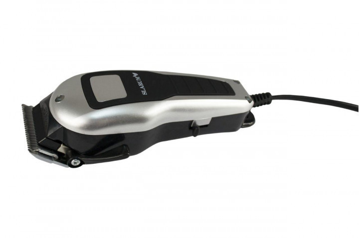 Машинка для стрижки волосся Slarum SL-CH616 електрична провідна на 10 Вт з регулятором довжини сталеві ножі + 4 знімні насадки