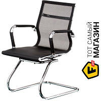 Офисный стул со спинкой сетка Special4you Solano office mesh black (E5869) черный