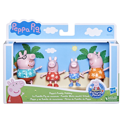 Peppa Pig сім'я Пеппи свинка Пеппа Peppas Family Figure Holiday 4 Pack Hasbro