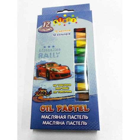 Мел масляний пастель (12 кв.) 7824 Crazy Race Kidis, фото 1