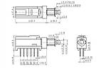 Кнопка Toneluck 12pin PS 909L з фіксацією для процесорів DBX, Phonic, Behringer і пультів Soundcraft MFXi, фото 6