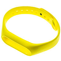Запасной силиконовый ремешок для спортивного фитнес браслета Xiaomi Mi Band 5 - "Желтый 4"