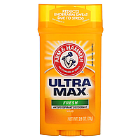 Arm & Hammer, UltraMax, твердый дезодорант-антиперспирант для мужчин, аромат «Свежесть» 73 г