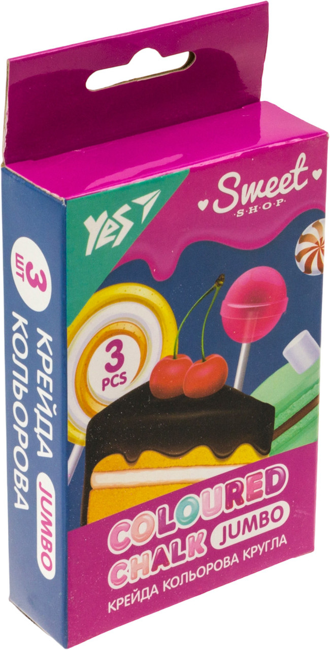 Крейда кольор. "Yes" №400459 3шт Jumbo Sweet Cream(12)(120)