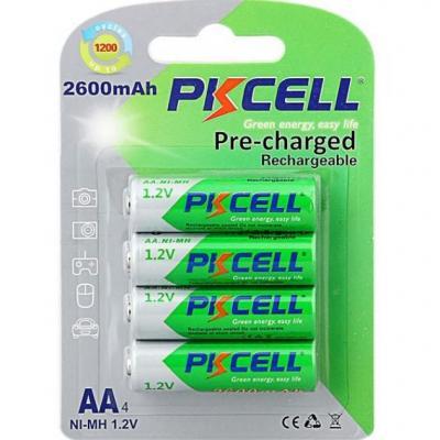 Акумулятор PkCell AA R6 NiMH 2600mAh * 4 (PC/AA2600-4BA), фото 1