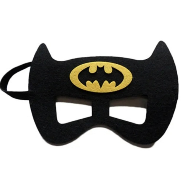 Маска дитяча з фетру Бетмен one size чорний, фото 1