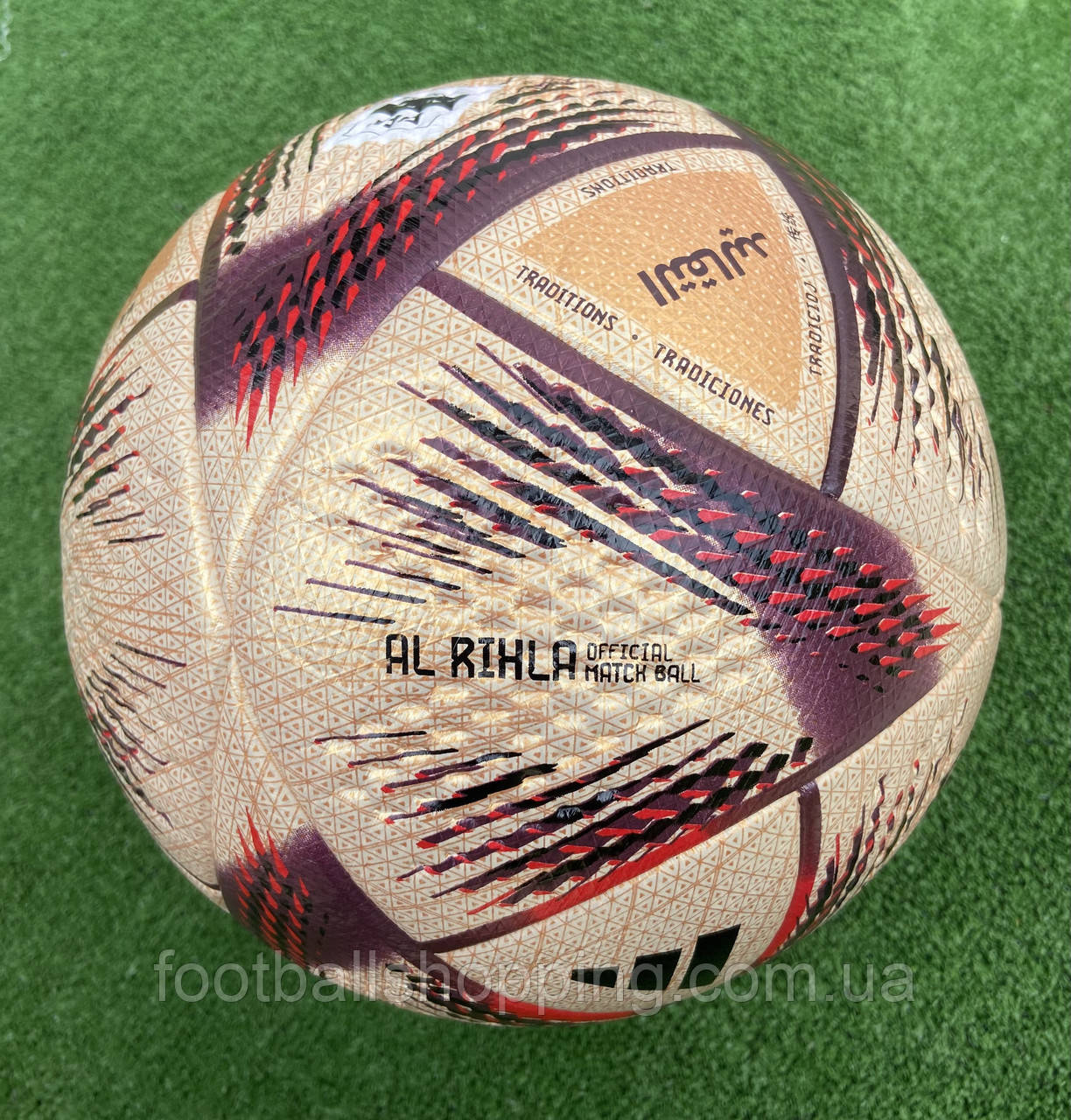 Мяч футбольный Adidas FIFA World Cup Qatar 2022 Al Rihla Final Pro Soccer Ball - фото 4 - id-p1880813202