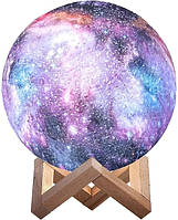 Светильник Космос 3D Moon Lamp 16 цветов свечения настольный с пультом