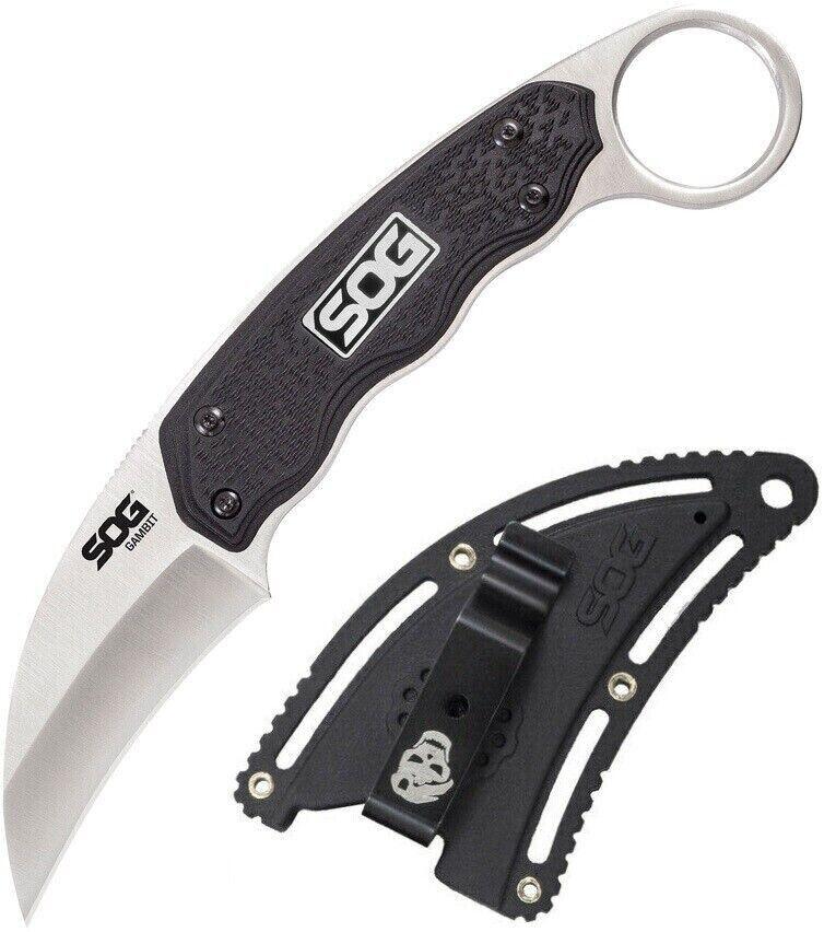 Ніж з фіксованим лезом SOG Gambit (Satin)