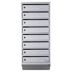 Скринька поштова на 8 квартир (ЯП-08-А сіра)