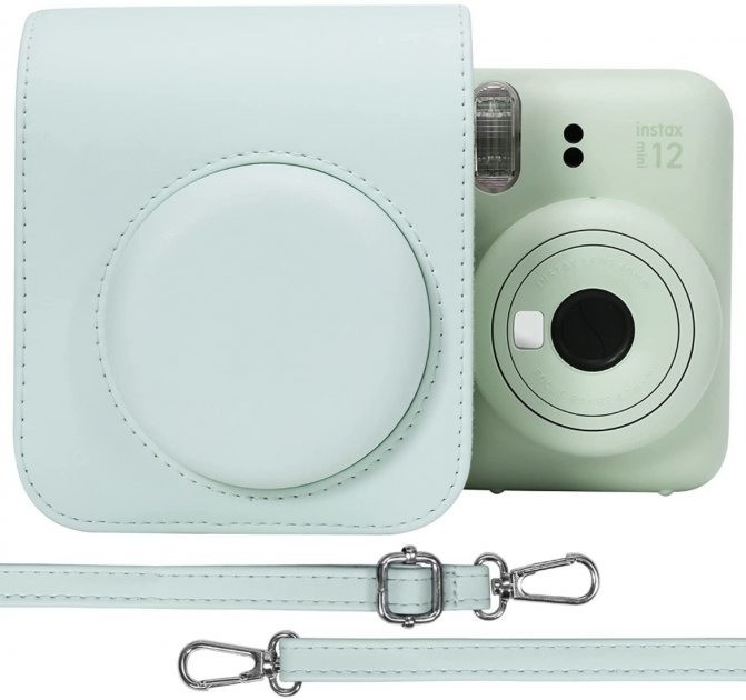 Чохол для фотокамери Instax Mini 12 Case  Fuji м'ятно зелений FujiFilm Mint Green для Mini 12 (без фотоапарата)