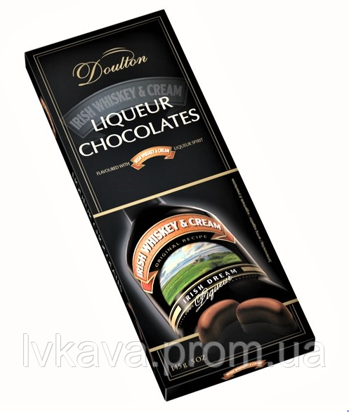 Шоколадні цукерки Doulton  Liqueur Chocolates Irish whiskey cream , 145 гр