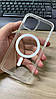 Прозорий чохол для iPhone 14 Pro max MagSafe case Силіконовий, фото 2