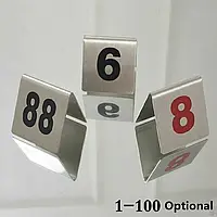 Нумерация столов -Нумерация на столы - номерки на столы -Номерки для столов - настольные номерки на металле