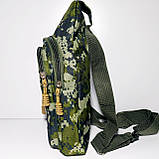 Сумка-слінг через плече піксель темний, фото 3