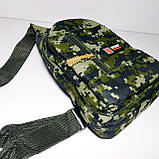 Сумка-слінг через плече піксель темний, фото 4