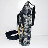 Сумка-слінг через плече піксель сірий, фото 2