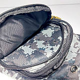 Сумка-слінг через плече піксель сірий, фото 5
