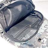 Сумка-слінг через плече піксель сірий, фото 6