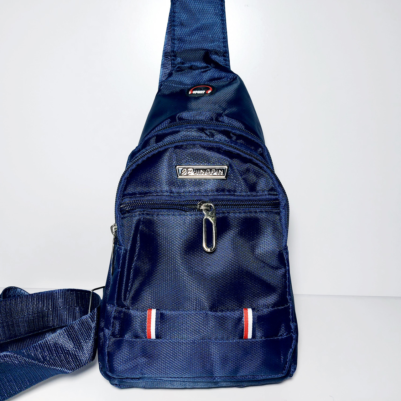 Сумка-слінг через плече синя 07, фото 1