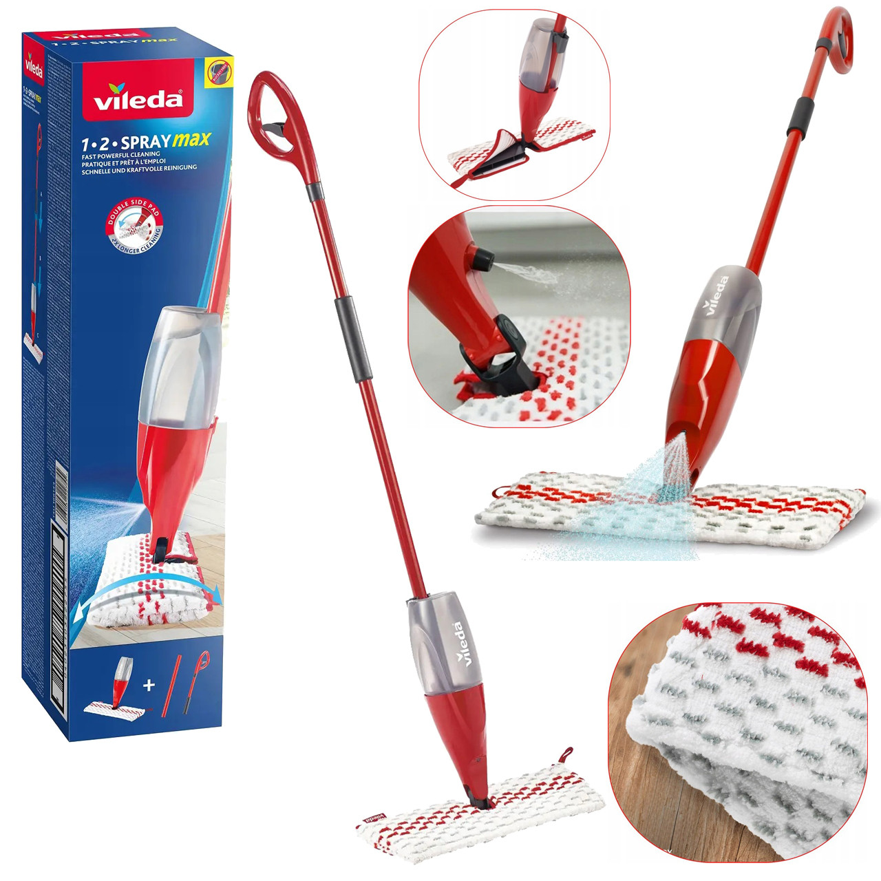 Швабра для підлоги з розпилювачем Vileda 1.2 Spray Max (Чехія), фото 1