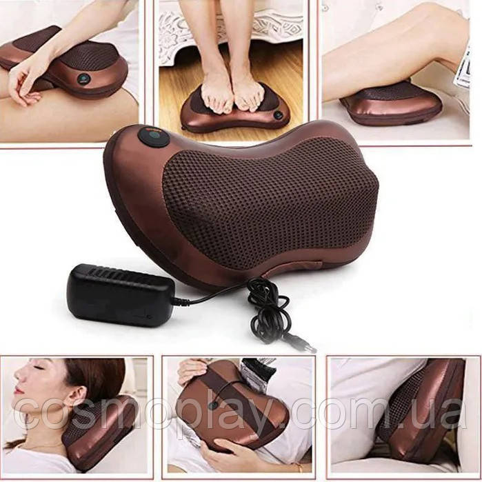 Массажная подушка Car and Home Massage Pillow, массажер для шеи и всего тела - фото 4 - id-p1751229970