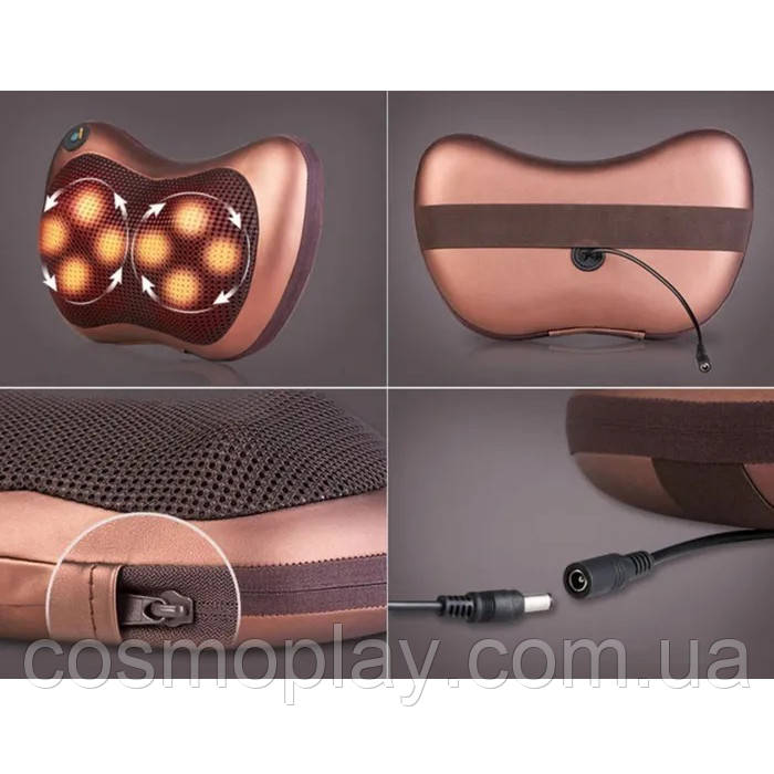 Массажная подушка Car and Home Massage Pillow, массажер для шеи и всего тела - фото 9 - id-p1751229970