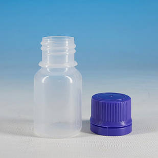 Флакон Прозорий 10 мл. з Фіолетовой кришкою та кільцем першого розкриття