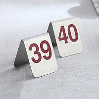 Двусторонние цифры палатки номерки для стола - нумерация столов на металле