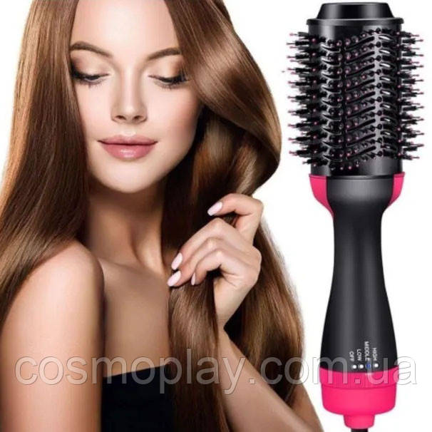 Фен сушка One step Hair Dryer 1000 Вт | Фен щетка расческа | Щетка сушка для волос | Щетка фен для DL-903 - фото 2 - id-p1751230007