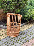Корзина плетена з цільної лози. Арт: 7342, фото 3