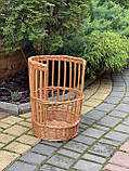 Корзина плетена з цільної лози. Арт: 7342, фото 2