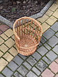 Корзина плетена з цільної лози. Арт: 7342, фото 5