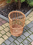 Корзина плетена з цільної лози. Арт: 7342, фото 4