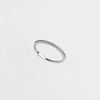 Серебряное кольцо дорожка с камнями