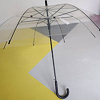 Зонт жіночий прозорий тростина
