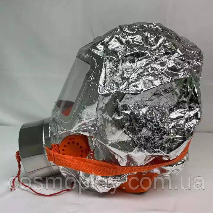 Маска противогаз из алюминиевой фольги, панорамный противогаз Fire mask защита головы WD-200 от радиации - фото 10 - id-p1751113427