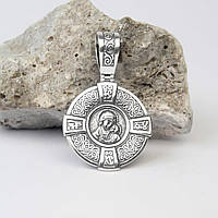 Серебряная ладанка иконка Владимирская Божья Матерь