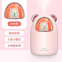 Увлажнитель воздуха Bear Humidifier медвежонок на 300мл. EW-119 Цвет: розовый